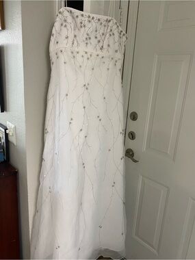 White Beaded Wedding Dress